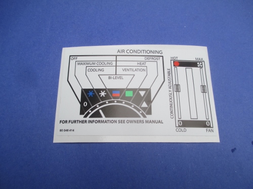 Sticker - Air Conditioning - English
